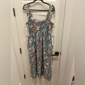 TORY BURCH TIE SHOULDER BEACH DRESS